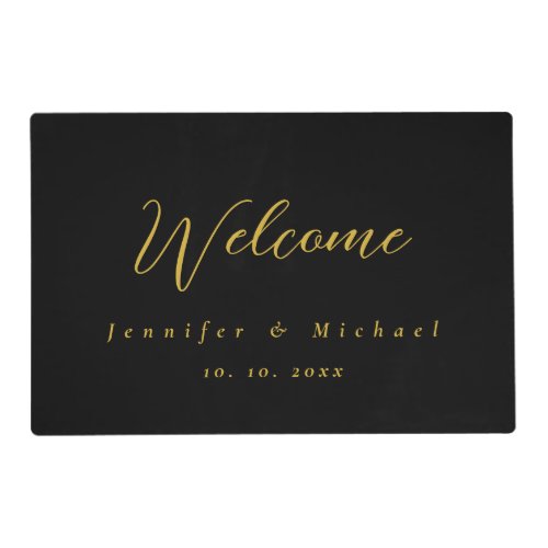 Metallic Gold & Black Professional Modern Elegant