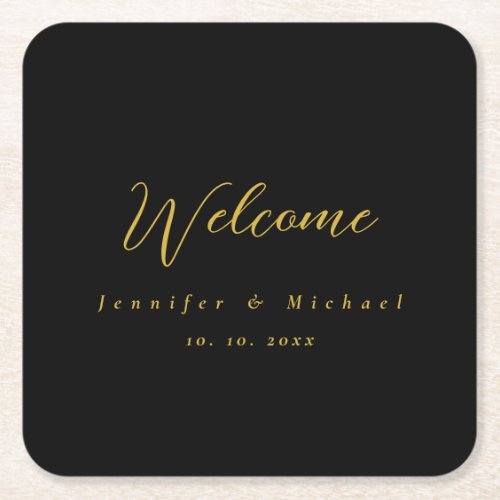 Metallic Gold & Black Professional Modern Elegant