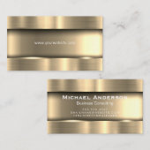 Metallic Gold Business Card | Zazzle