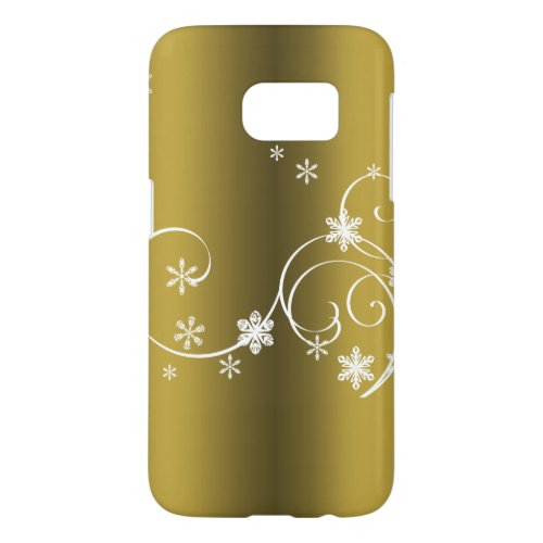 Metallic Gold Christmas Samsung Galaxy S7 Case