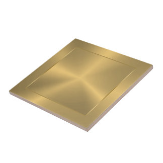 Metallic Gold Design Stainless Steel Look Ceramic Tile