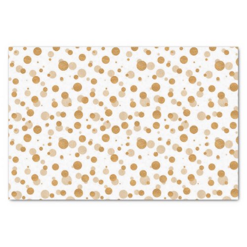 Metallic Gold Dots Christmas  Tissue Paper