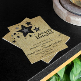 metallic-gold invitation