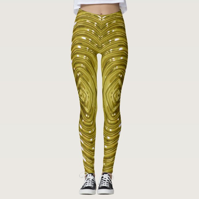 Metallic Gold - Leggings (Front)