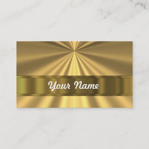 Metallic Gold looking Business Card
