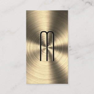 Metallic Gold Machined Background Business Card