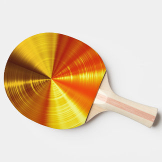 Metallic Gold Spiral Ping-Pong Paddle
