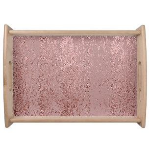 Metallic gold texture, rose quartz. serving tray