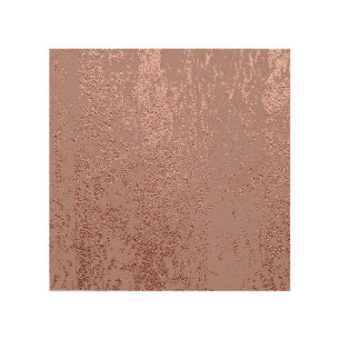 Metallic gold texture, rose quartz. wood wall art
