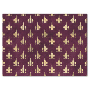 Maroon And Gold Craft Tissue Paper