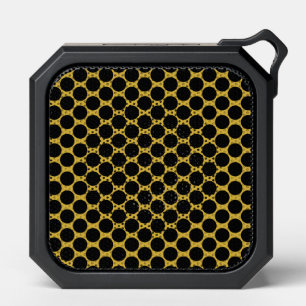 Metallic Gold with Black Dot Style Bluetooth Speaker