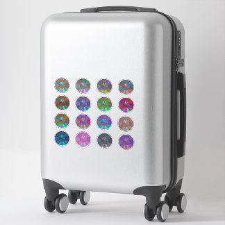 Metallic Gradient Circles Sticker