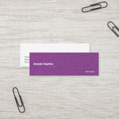 Metallic Grape Business Cards