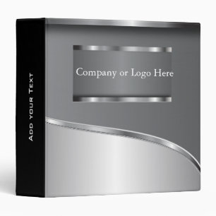 Metallic Gray Steel Look Binder