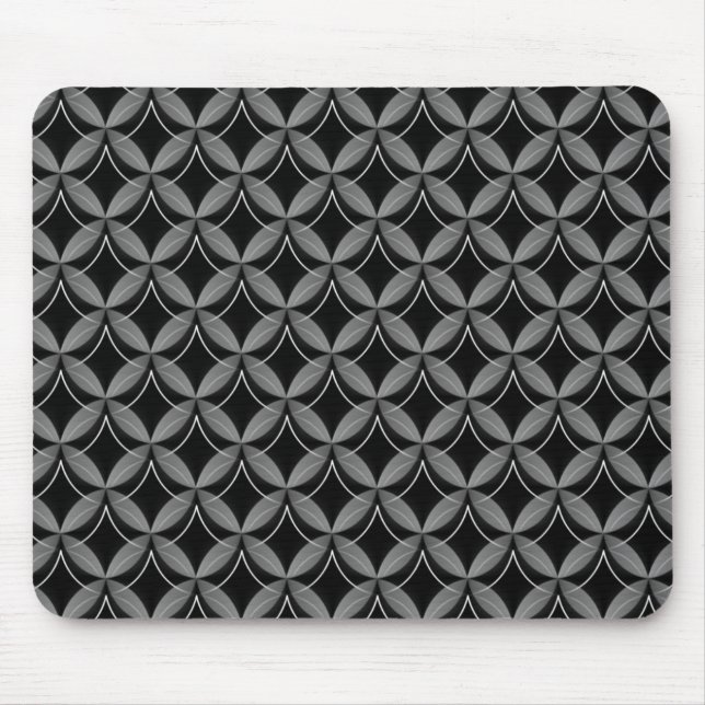 Metallic Gray Uptown Glam Mousepad (Front)