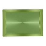 Metallic Green Tones Stainless Steel Look Placemat at Zazzle