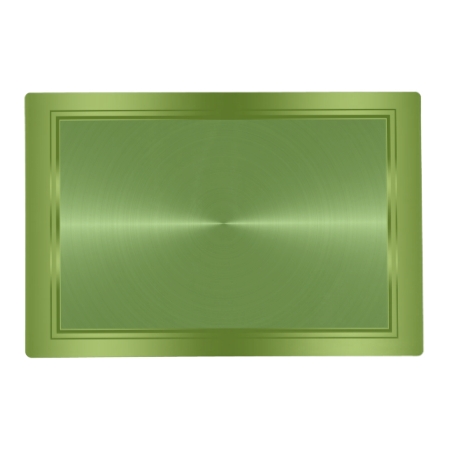 Metallic Green Tones Stainless Steel Look Placemat