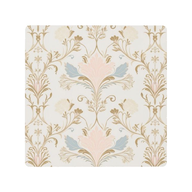 "Metallic Harmony: Contemporary Wall Sculptures" Metal Print (Front)