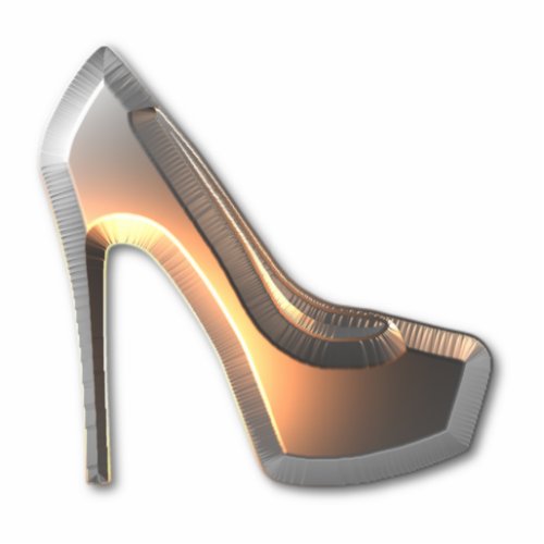 Metallic High Heel Shoe Acrylic Fashion Ornament