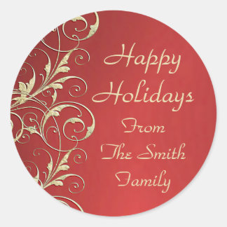 Metallic Holiday Sticker