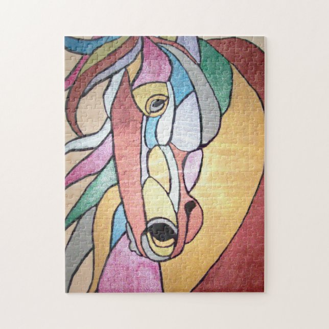 Metallic Horse Puzzle (Vertical)