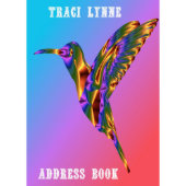 Metallic Hummingbird Telephone Address Book (Front)