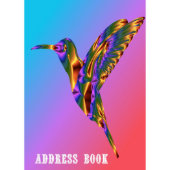Metallic Hummingbird Telephone Address Book (Front)