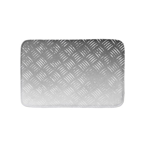 Metallic Industrial Texture Bath Mat