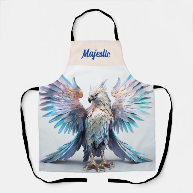Metallic Iridescent Eagle  Apron (Front)