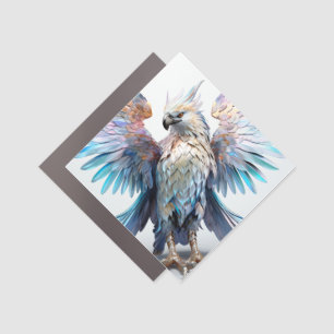 Metallic Iridescent Eagle Car Magnet