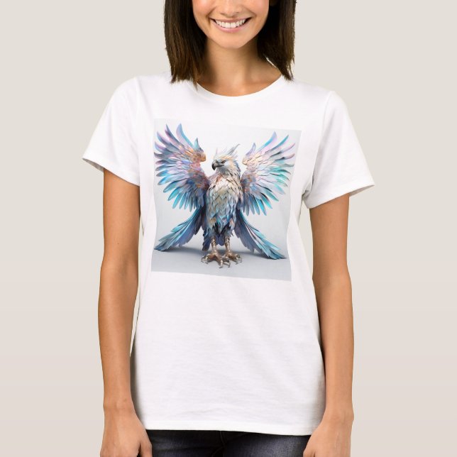 Metallic Iridescent Eagle  T-Shirt (Front)