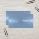 Metallic Light Blue Stainless Steel Look Business Card | Zazzle