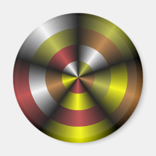 Metallic Look Abstract Magnet