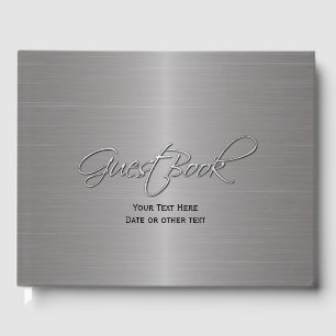 Metallic Look All Purpose Custom Guest Book