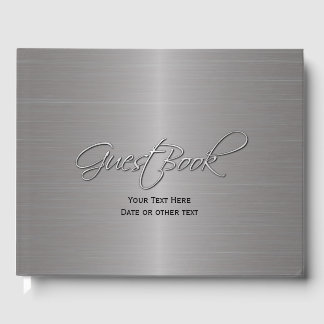 Metallic Look All Purpose Custom Guest Book