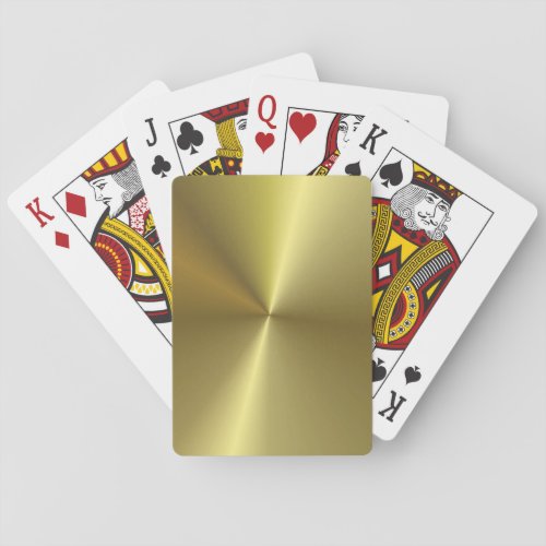 Metallic Look Faux Gold Elegant Modern Template Playing Cards