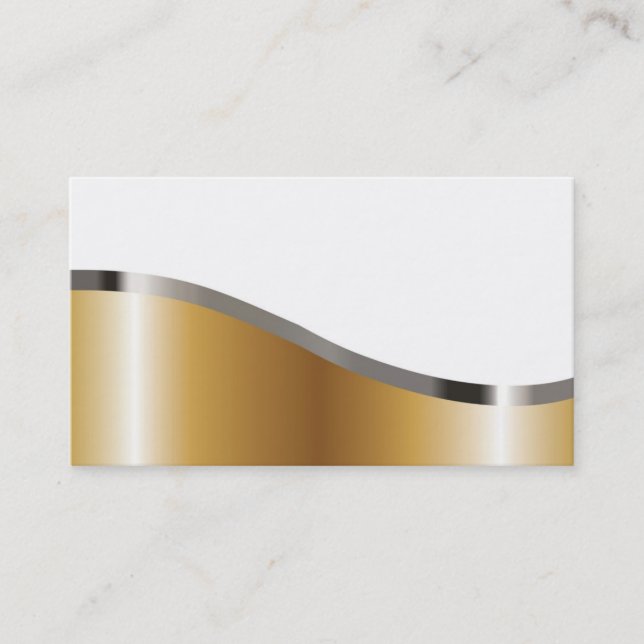 Metallic looking business card (Front)