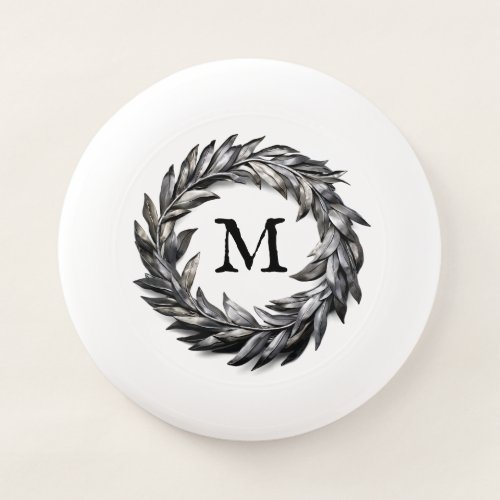 Metallic Masculine Wreath With Your Monogram Wham_O Frisbee