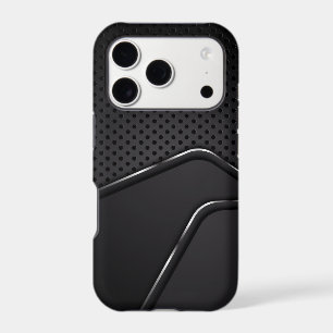 Metallic mash with silver dynamic line accents iPhone 17 pro case