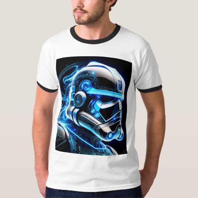 "Metallic Masterpieces: The Beauty of Robotic Art" T-Shirt (Front)