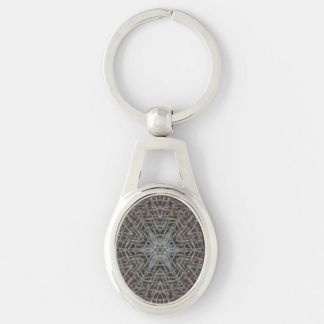 Metallic Metal Mesh Keychain (Front)