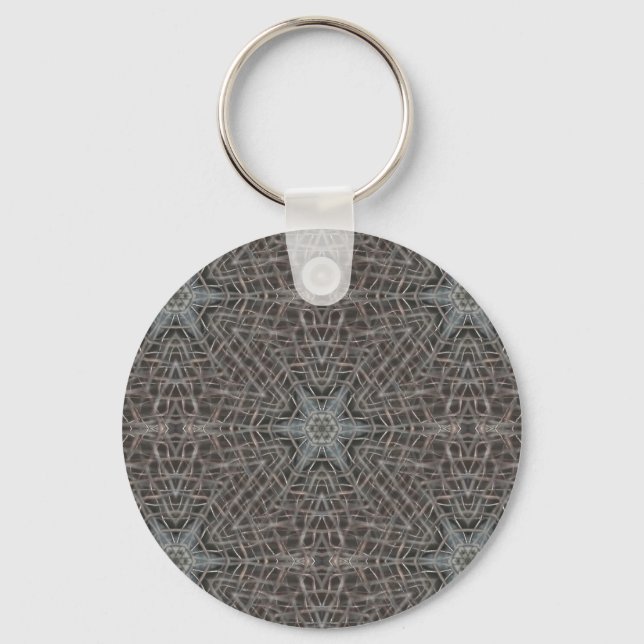 Metallic Metal Mesh Keychain (Front)