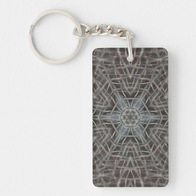 Metallic Metal Mesh Keychain (Front)