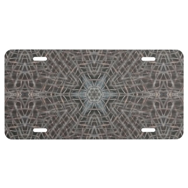 Metallic Metal Mesh License Plate (Front)