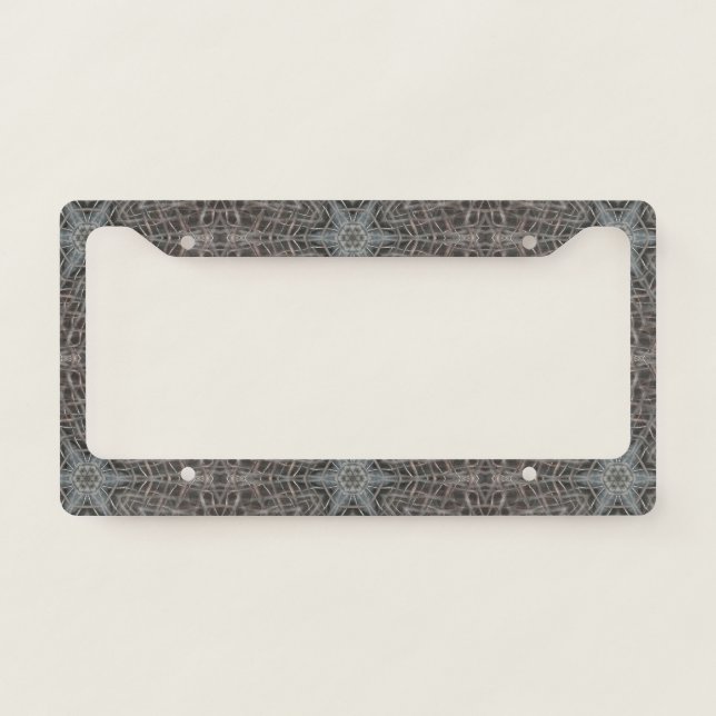 Metallic Metal Mesh License Plate Frame (Front)