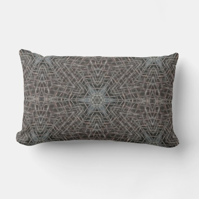Metallic Metal Mesh Lumbar Pillow (Front)