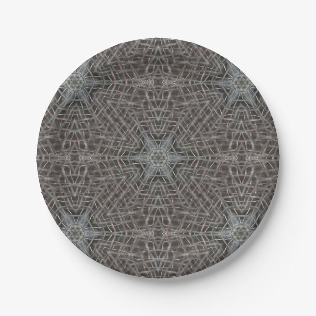 Metallic Metal Mesh Paper Plates (Front)