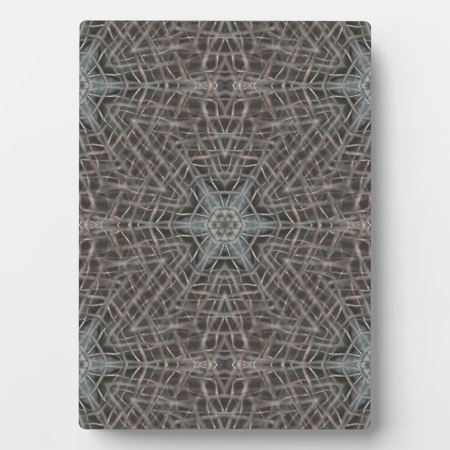 Metallic Metal Mesh Plaque (Front)