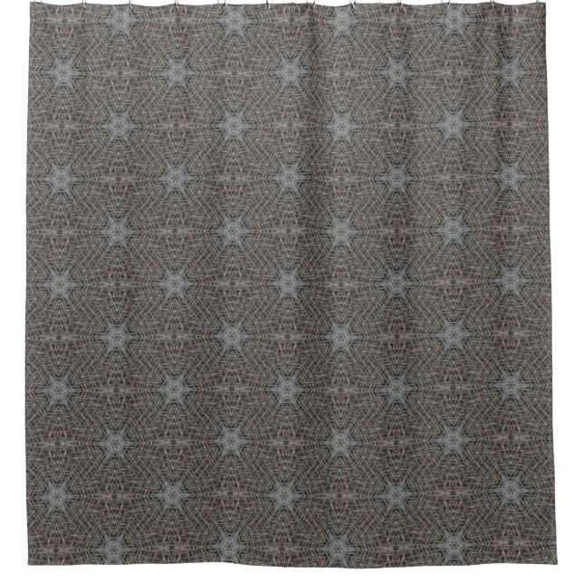 Metallic Metal Mesh Shower Curtain (Front)