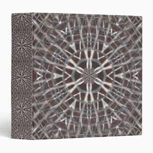 Metallic Metal Mesh Silver 3 Ring Binder